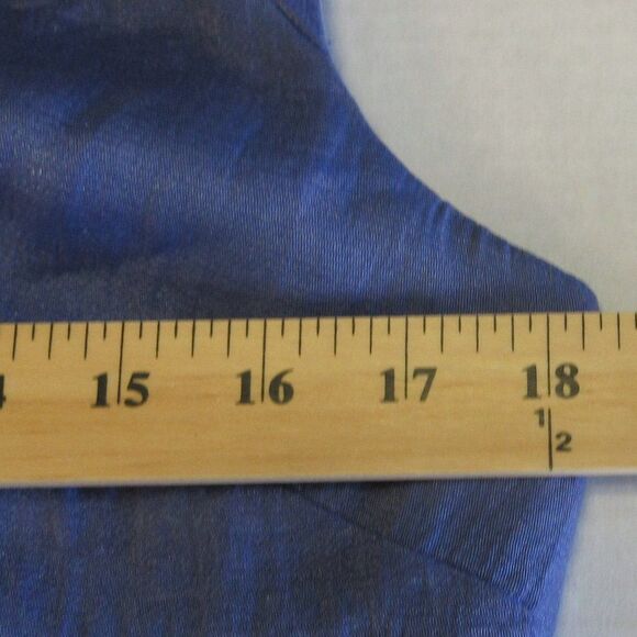 ADRIANA PAPELL Sleeveless V-Neck Faux Wrap Tiered Ruffle Dress Sz 12 Knee Length - Picture 14 of 15